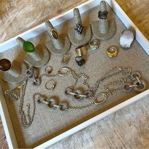 Studio 54 Estate Rings & Necklace Jewelry Lot